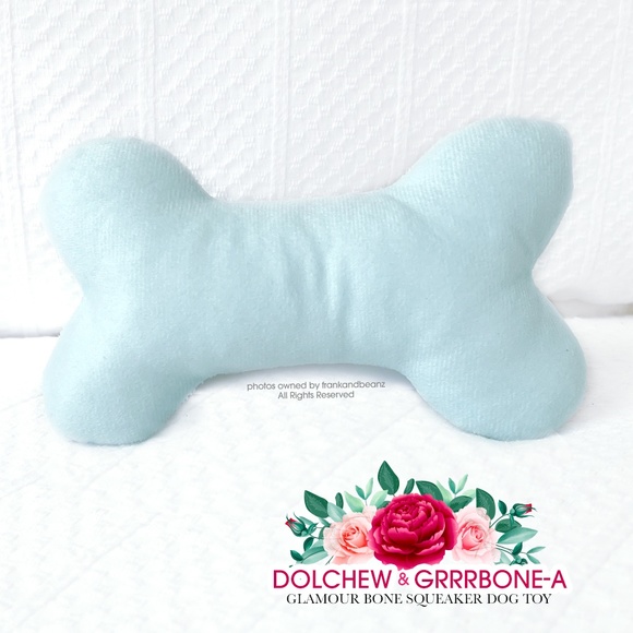 Dolchew GrrBone-A Dog Bone & Ball Floral Plush Dog Toy Set New - Picture 4 of 5